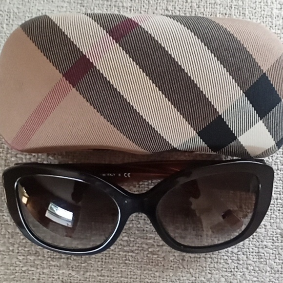 BURBERRY SUNGLASSES 57mm Gradient Butterfly Brown Grey B 4248 with CASE - Picture 3 of 8